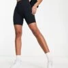 Pull&Bear Seamless Legging Shorts Co-ord In Black For Women