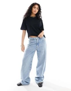 Pull&Bear Oversized T-shirt In Black For Women