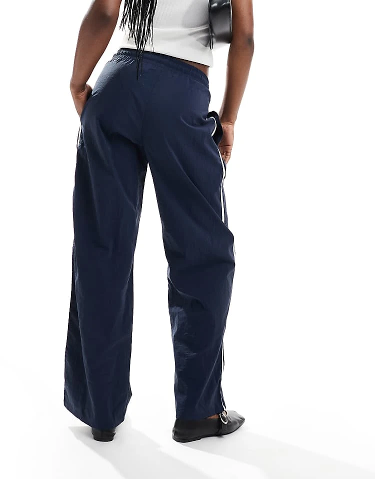 Pull&Bear Stripe Detail Jogger In Navy For Women Blue - Image 2