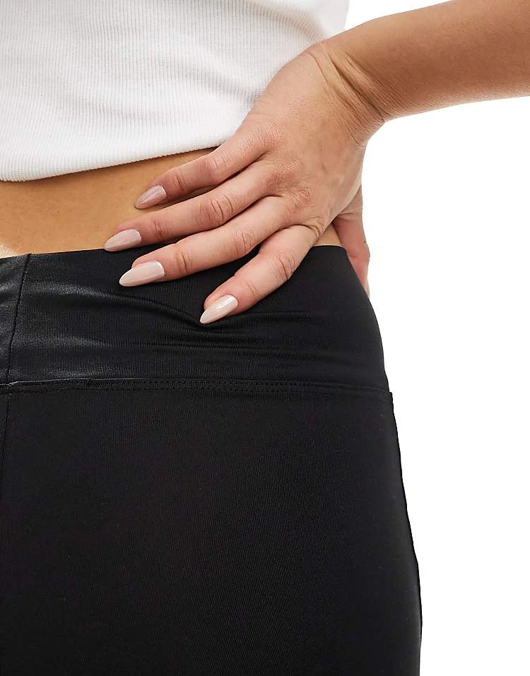 Pull&Bear Polyamide Sculpt Flare Trouser In Black For Women - Image 3