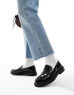 Pull&Bear Loafers In Black For Women