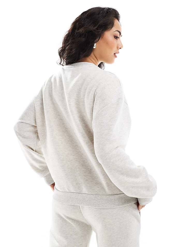 Pull&Bear 'Santa Monica' Graphic Sweat Co-ord In Grey Marl For Women - Image 2